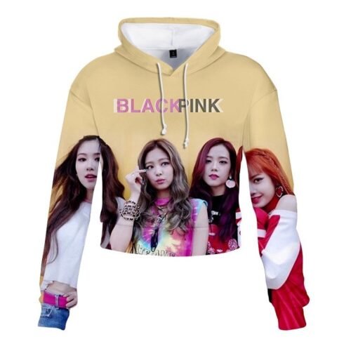 Blackpink Cropped Hoodie #11