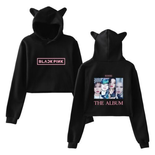 Blackpink The Album Cropped Hoodie #5