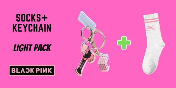 Blackpink Light Pack: Socks + Keychain