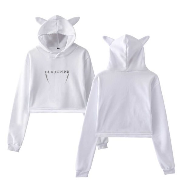 Blackpink Pink Venom Cropped Hoodie #7 - Image 2