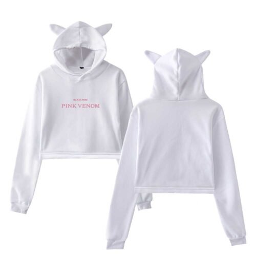 Blackpink Pink Venom Cropped Hoodie #5