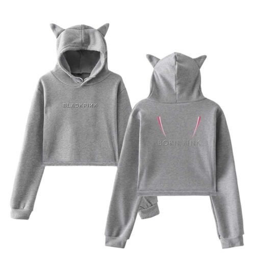 Blackpink Pink Venom Cropped Hoodie #6