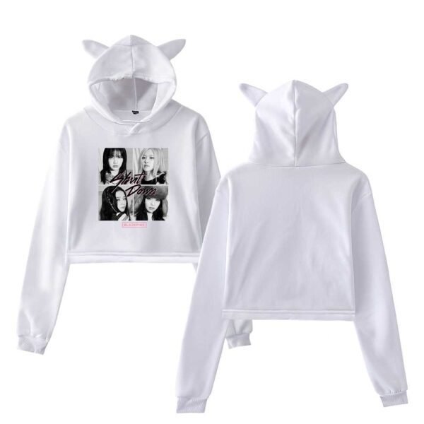 Blackpink Shut Down Cropped Hoodie #2 - Image 2