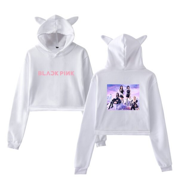 Blackpink Ready for Love Cropped Hoodie #3 - Image 3