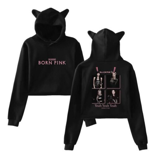 Blackpink Born Pink Cropped Hoodie #5