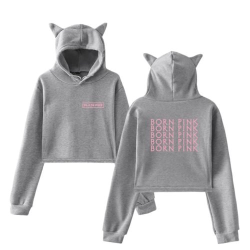 Blackpink Born Pink Cropped Hoodie #4 + Socks