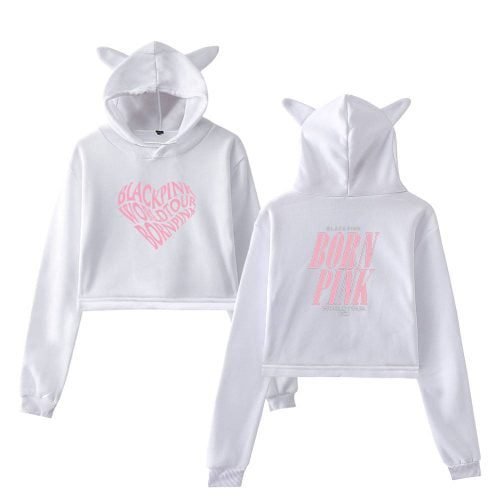 Blackpink Born Pink Cropped Hoodie #7