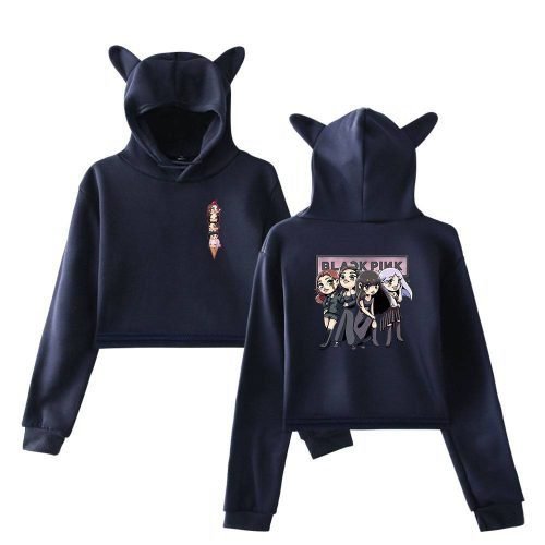 Blackpink Born Pink Cropped Hoodie #10